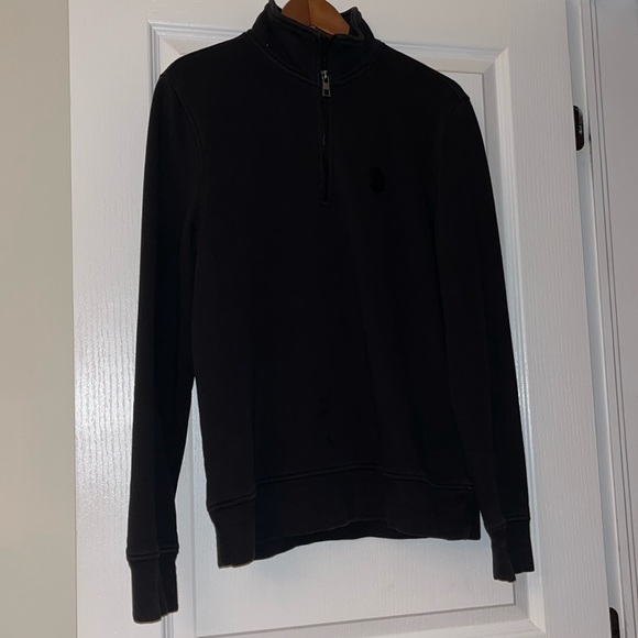 Men’s Michael Kors Half Zip Black Sweatshirt - Picture 2 of 5